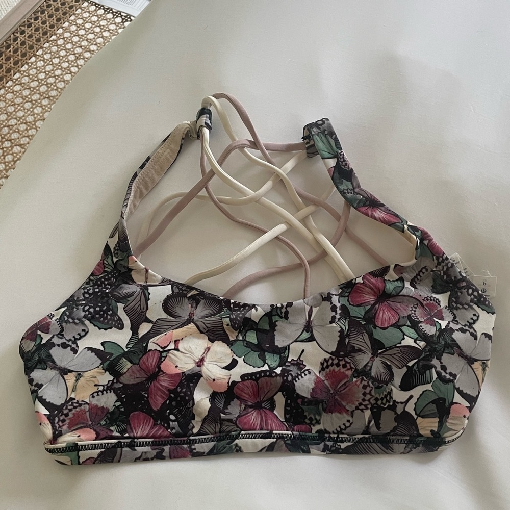 RARE butterfly Lululemon sports bra